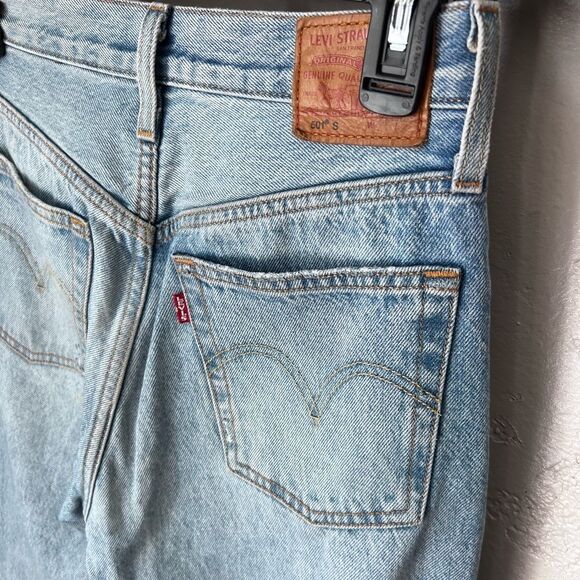 501 Levi’s skinny high waist distressed size W24 L28 - Picture 7 of 15